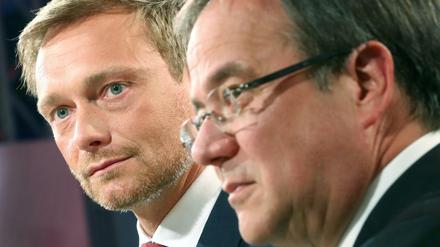 Der FDP-Vorsitzende Christian Lindner und der CDU-Spitzenkandidat Armin Laschet. 