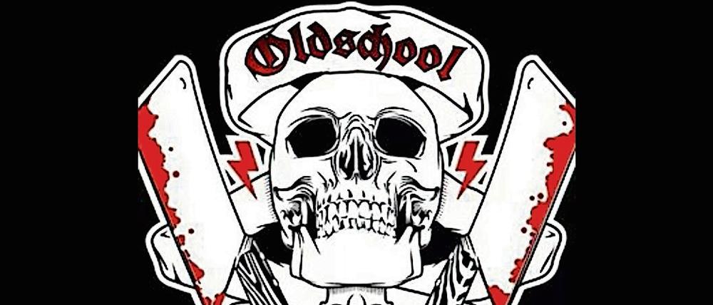 Das abfotografierte Logo der Facebook-Seite der "Oldschool Society".