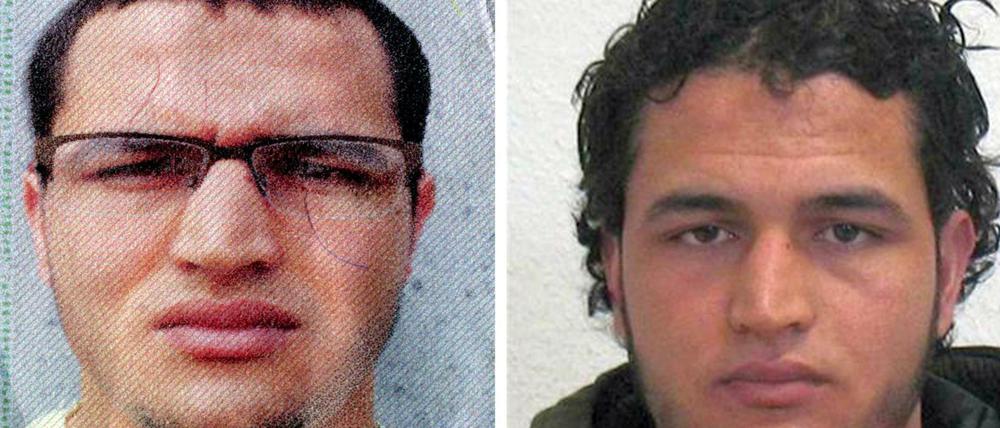 Vom Bundeskriminalamt veröffentlichte Fahndungsfotos des Berliner Weihnachtsmarkt-Attentäters Anis Amri.
