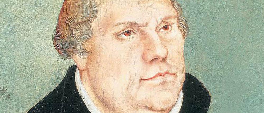 Luther, gereift. Dieses Porträt malte Lucas Cranach d. Ä. um 1541 herum, etwa fünf Jahre vor dem Tod des Reformators.