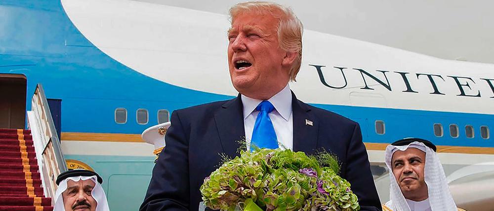Auf Reisen: US-Präsident Trump in Riad