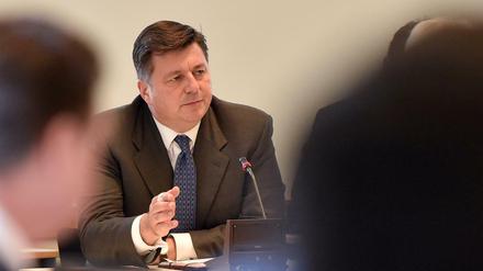Berlins Innensenator Andreas Geisel (SPD) bei der Sondersitzung des Innenausschusses zum Fall Amri.