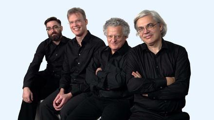 Klarer Klang. Die vier Musiker des Arditti Quartetts.