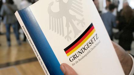 Basis für Deutschland: das Grundgesetz, in Kraft getreten am 23. Mai 1949