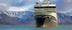Das norwegische Forschungsschiff „Helmer Hanssen“ misst das vor Spitzbergen aufsteigenden Methangas.