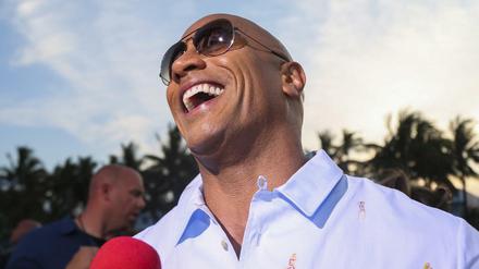 Bald auch in Berlin: Dwayne «The Rock» Johnson bei der Beach Party der US-Premiere des Films "Baywatch" in Miami. 