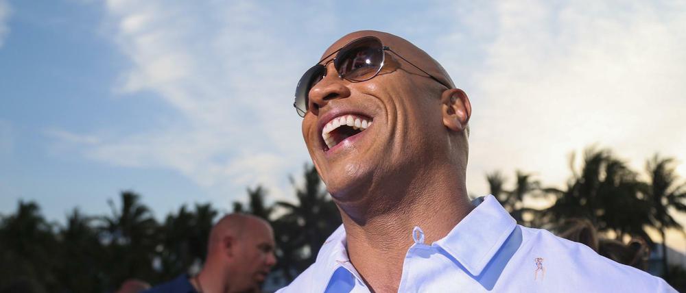 Bald auch in Berlin: Dwayne «The Rock» Johnson bei der Beach Party der US-Premiere des Films "Baywatch" in Miami.