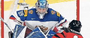 Die NHL siegte. Eine Szene aus dem Spiel Russland gegen Kanada.