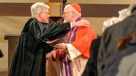 Bischof Heinrich Bedford-Strohm und Kardinal Reinhard Marx bei einem ökumenischen Gottesdienst zum 500. Reformationsjubiläum.