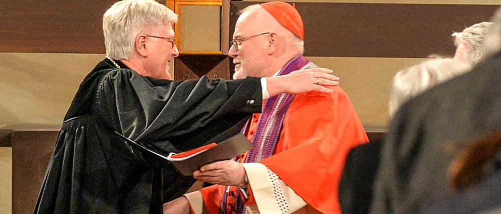 Bischof Heinrich Bedford-Strohm und Kardinal Reinhard Marx bei einem ökumenischen Gottesdienst zum 500. Reformationsjubiläum.