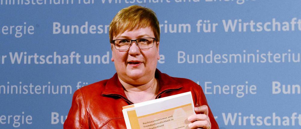 Die Ost-Beauftragte der Bundesregierung, Iris Gleicke (SPD), vergangene Woche bei der Präsentation der Studie in Berlin.