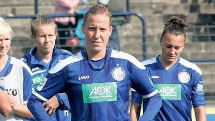 Stefanie Draws, 27, spielt seit 2006 für Turbine Potsdam und wurde in dieser Zeit vier Mal Deutscher Meister.
