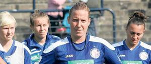 Stefanie Draws, 27, spielt seit 2006 für Turbine Potsdam und wurde in dieser Zeit vier Mal Deutscher Meister.