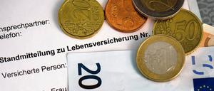 Für eine Handvoll Euro: Lebensversicherungen werfen weniger Rendite ab. 