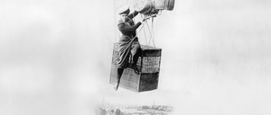 Fallschirmspringerin Käthe Paulus, 1890 Verkehr.