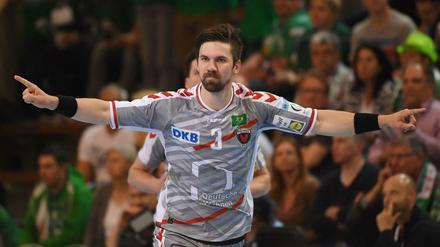 Berlins Fabian Wiede bejubelt den Finaleinzug.