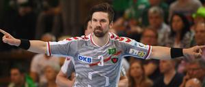 Berlins Fabian Wiede bejubelt den Finaleinzug. 