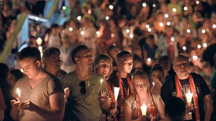 Auch in Berlin (hier ein Bild vom letzten Kirchentag in Stuttgart) sollen wieder viele Kerzen und Augen strahlen. 