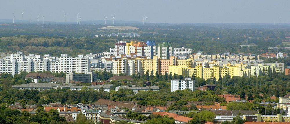 Die Großsiedlung Heerstraße-Nord: Eine mobile Polizeiwache soll hier die Sicherheit erhöhen.
