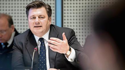 Berlins Innensenator Andreas Geisel (SPD) sprach in Spandau mit Parteifreunden über die Sicherheitspolitik von Rot-Rot-Grün.