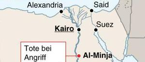 Bewaffnete haben in Ägypten einen Bus mit koptischen Christen angegriffen und mindestens 24 Menschen getötet. 25 weitere Personen seien verletzt worden, teilte das ägyptische Gesundheitsministerium am Freitag mit. 