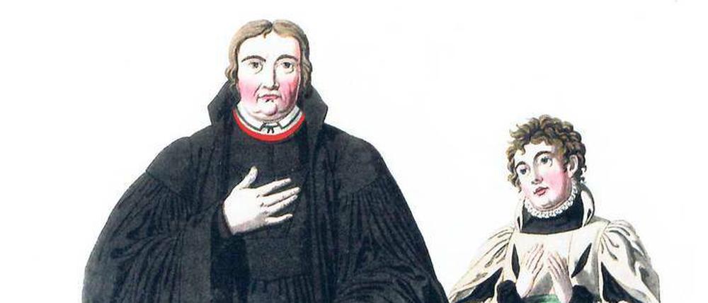 Heinrich Anton Dähling fertigte die Zeichnung des Luther-Talars an – eines von über 150 Kostümen für das Stück.