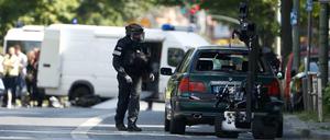 Die Polizei war mit Spezialeinheit und Sprengstoffroboter im Einsatz.