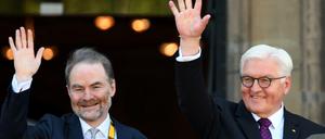 Timothy Garton Ash (l.) und Bundespräsident Frank-Walter Steinmeier.