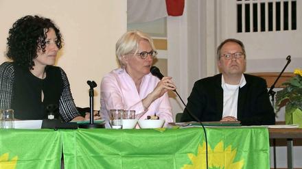 Bettina Jarasch, Regine Günther und Matthias Horth (v.l.n.r.).