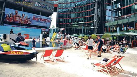 Keine große Beach-Party im Sony-Zelt.