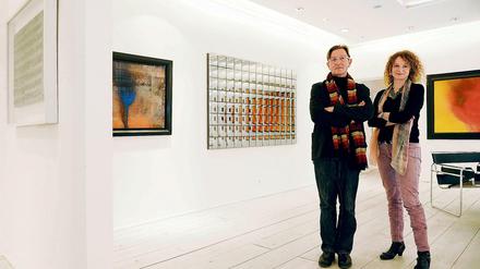 Dr. Simone Wiechers und Stefan Maier in der Berliner Galerie des Münchner Auktionshauses Ketterer. 