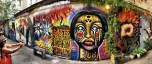 Street Art gibt es überall in Berlin. Man muss sie nur entdecken - wie hier im Hof des Hauses Schwarzenberg in Mitte.