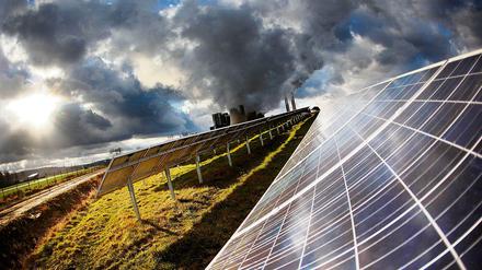 Eine Solaranlage im westfälischen Inden.