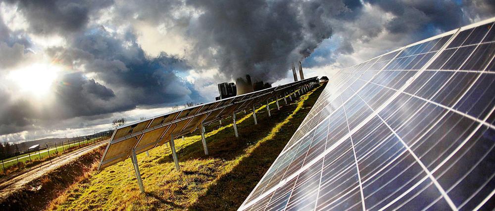 Eine Solaranlage im westfälischen Inden.