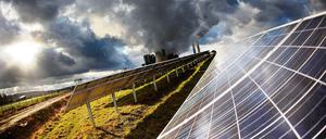 Eine Solaranlage im westfälischen Inden.