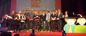 Die Sieger der Max-und-Moritz-Preisverleihung beim 17. Internationalen Comic-Salon.