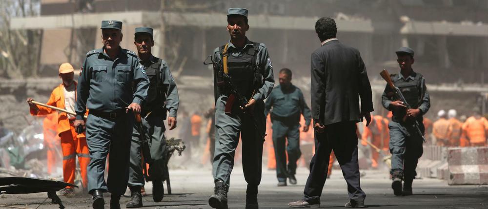 Die deutsche Botschaft in Kabul wurde bei einem Autobombenanschlag schwer beschädigt.