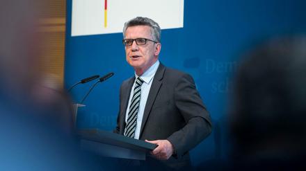 Bundesinnenminister Thomas de Maizière (CDU). 