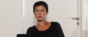 Sahra Wagenknecht, Linken-Spitzenkandidatin für die Bundestagswahl, wirft der SPD vor, von sozialer Gerechtigkeit nur zu reden.