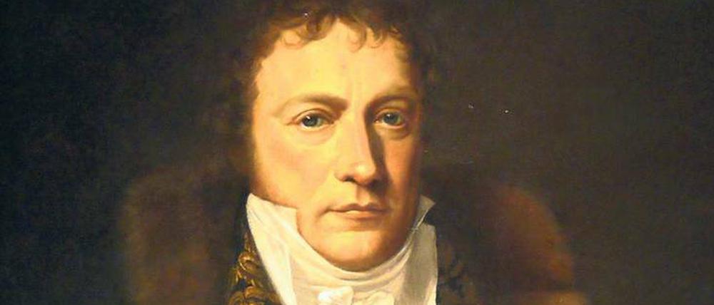Wilhelm von Humboldt (1767 - 1835) auf einem Bild von Gottlieb Schick von 1808, das aus der Gemäldesammlung des Deutschen Historischen Museums stammt.