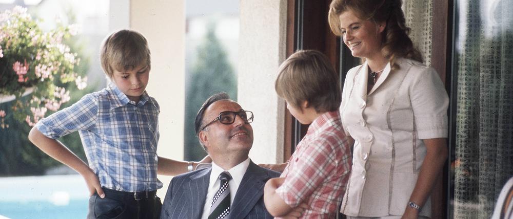 Helmut Kohl und Familie.