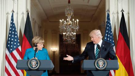 Bundeskanzlerin Angela Merkel war am 17. März zu Gast bei Donald Trump.