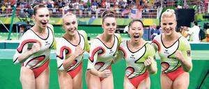 Die deutschen Turnerinnen schafften im Teamfinale in Rio mit Platz sechs das beste Ergebnis bei Olympia seit der Wiedervereinigung.