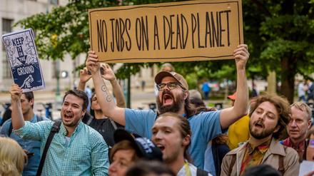 Auch wegen der Umweltpolitik des Präsidenten haben US-Bürger Sorge um ihre Jobs.