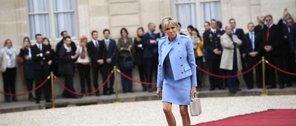 Zu alt für ihren Mann? Brigitte Macron im Elysee-Palast. 