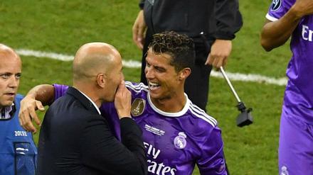 Erfolgsduo. Real Madrids Trainer Zinedine Zidane ist der Schlüssel hinter der Weiterentwicklung des ewigen Cristiano Ronaldo.