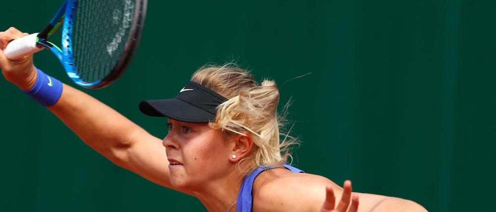 Carina Witthöft hatte gegen die an Nummer zwei gesetzte Karolina Pliskova aus Tschechien keine Chance.