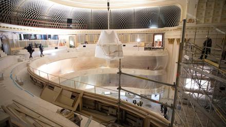 Blick in die Staatsoper Unter den Linden - aufgenommen am 24.04.2017 in Berlin. Die Staatsoper soll nach jahrelanger Renovierung am 3. Oktober 2017 eröffnen.