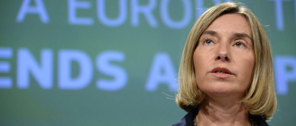 Die EU-Außenbeauftragte Federica Mogherini am Mittwoch in Brüssel.