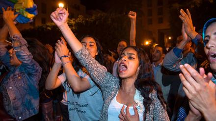 Die Proteste haben auf die Hauptstadt Rabat übergegriffen.